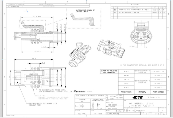 1.5mm 2 Speldte het Automobielschakelaars Huisvesten